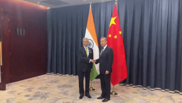 India's EAM Jaishankar meets Chinese counterpart Wang Yi on sidelines of SCO meeting in Astana