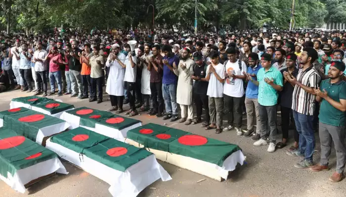 Bangladesh PM vows justice for 6 killed in student protests