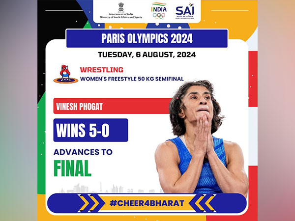 Vinesh Phogat soars high at Paris Olympics, eyes gold after stoming into women's 50kg wrestling final