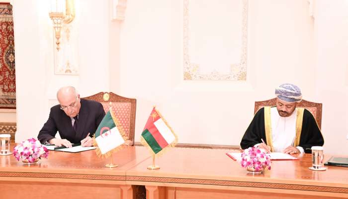 Oman and Algeria sign pacts in various fields