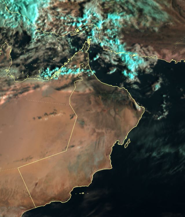 الطقس: تدفق السحب على المحافظات الشمالية..وفرص لأمطار غزيرة على مسندم