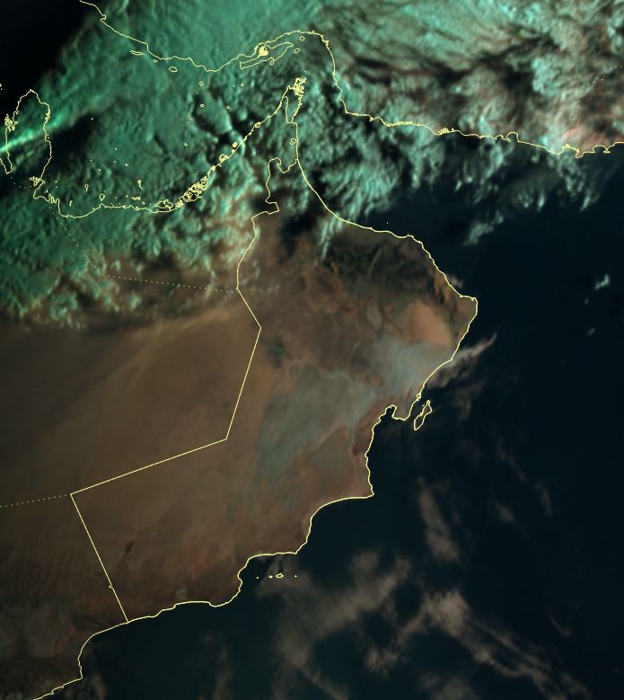 الطقس: صحو بوجه عام..مع تدفق السحب على محافظتي مسندم وشمال الباطنة