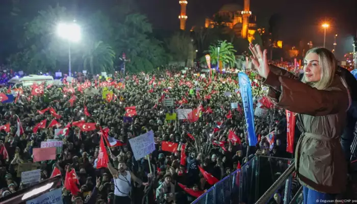 Turkey updates: Imamoglu's wife addresses protesters