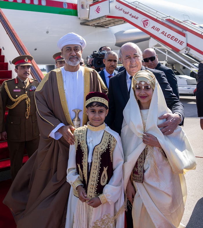 His Majesty arrives in Algeria