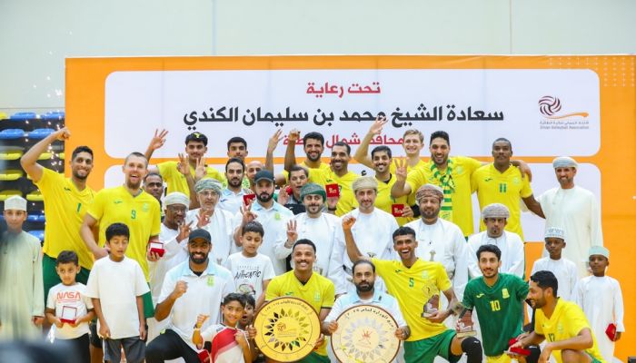 نادي السيب بطلاً لدوري الدرجة الأولى للكرة الطائرة للموسم الرياضي 2024 / 2025