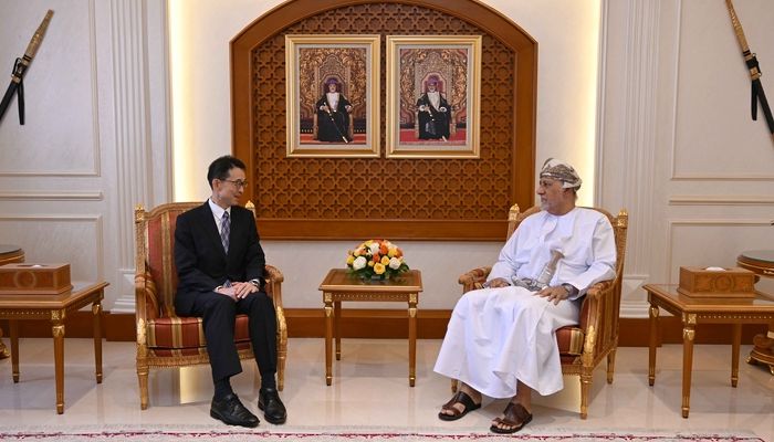 سمو السيد شهاب بن طارق يستقبل سفير اليابان