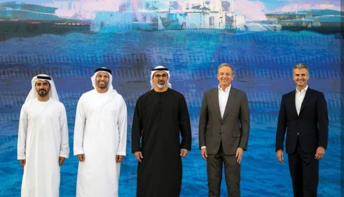 الشيخ خالد بن محمد بن زايد يشهد إعلان أبوظبي عن تطوير مشروع عالم ومنتجع ديزني في جزيرة ياس