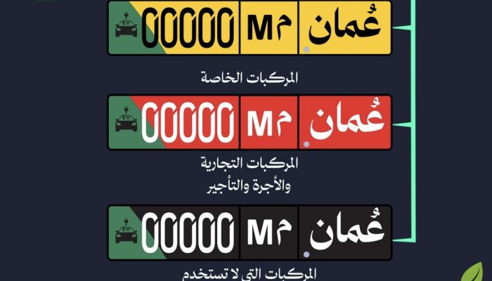 من الغد.. لوحات خاصة للمركبات الكهربائية في سلطنة عمان