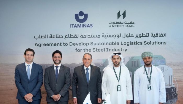 'حفيت للقطارات' و'إيتاميناس' توقّعان اتفاقية لتعزيز حلول لوجستية مستدامة لنقل خام الحديد