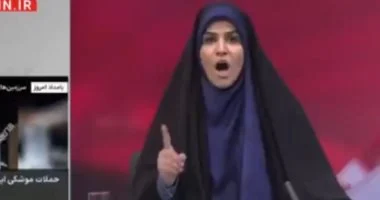 خلال البث المباشر.. إسرائيل تقصف مبنى الإذاعة والتلفزيون في إيران