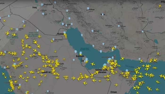 إغلاق المجال الجوي في قطر والبحرين والإمارات والكويت والعراق