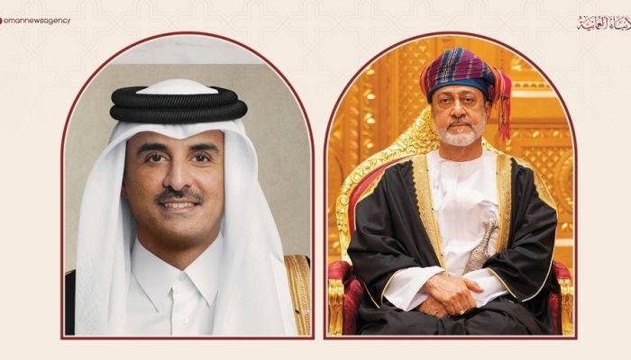 جلالة السُّلطان المعظّم يُجري اتصالًا هاتفيًّا مع سمو أمير قطر.. ويؤكد رفض سلطنة عُمان لأي أعمال تُهدد أمن دول المنطقة