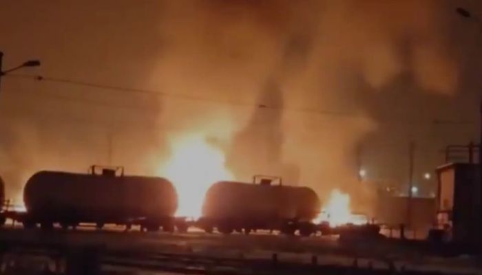 محطة قطار روسية تتعرض لهجوم بمسيرة أوكرانية