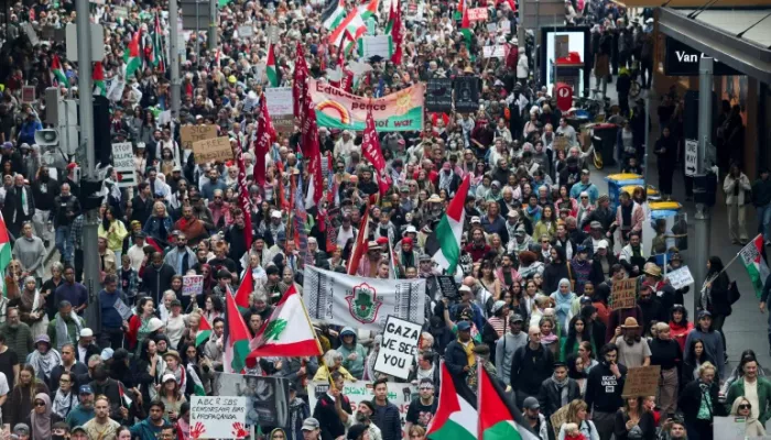مظاهرات حاشدة في أستراليا دعما لغزة ورفضا للإبادة والتجويع