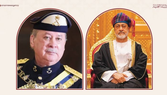 جلالةُ السلطانِ المعظمِ يهنّئ ملك ماليزيا