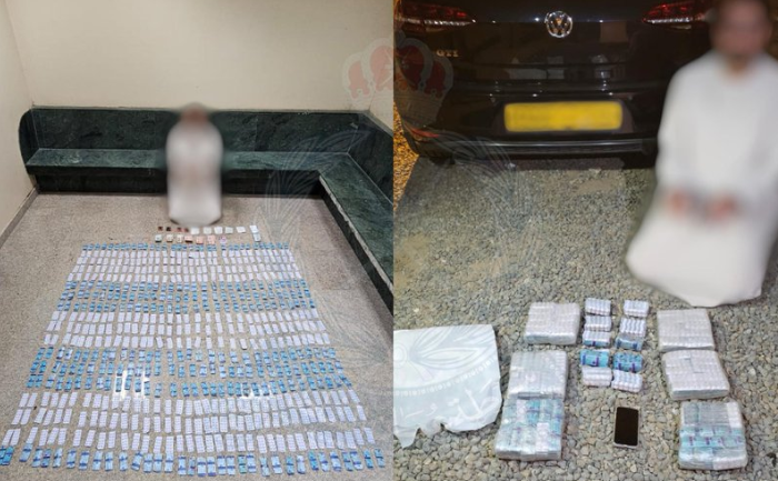 القبض على آسياوي وبحوزته 7000 قرص مؤثرات عقلية بصحم