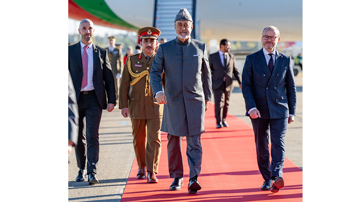 His Majesty the Sultan arrives in Madrid
