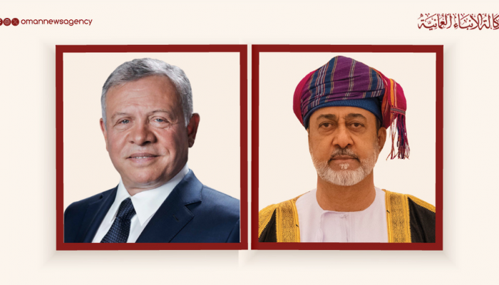 His Majesty the Sultan greets King of Jordan, President of P